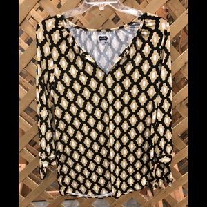 Ladies Black, White and Mustard Tunic